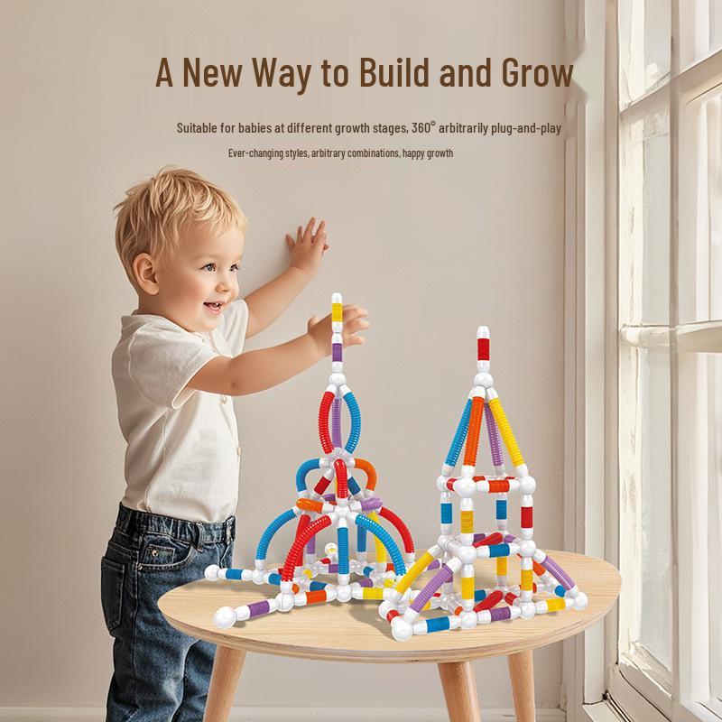 Creative Telescopic Magnetic Puzzle Stick for Early Learning and Decompression
