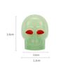 Skull Tire Luminous Valves Cap Night Glowing Tyre Nozzle Cover Universal Auto Truck Motorcycles Bike Fluorescent Valve Stem Caps