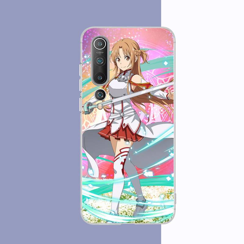

Чехол для телефона с аниме Sword Art Online для Samsung S21 A10 для Redmi Note 7 9 для Huawei P30Pro Honor 8X 10i Honor 10i or 20i