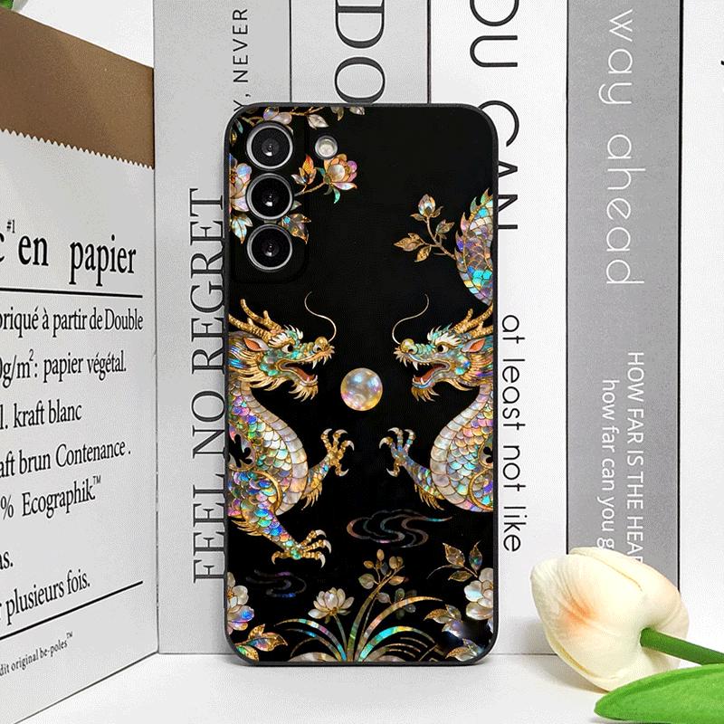 

Chinese-style Dragon Leopard Marble Texture Printed Phone Case for OPPO Realme 14 Pro Plus 13 12 Lite 11 10 Pro+ X7 Ultra Cover realme X7 Pro Ultra