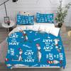 Der Kater mit Hut Bettwäsche-Set Bedrucktes Bettwäsche-Set Mit Kissenbezug Bettdeckenbezug Einzel Doppel Queen Super King Größe Kinder Erwachsene