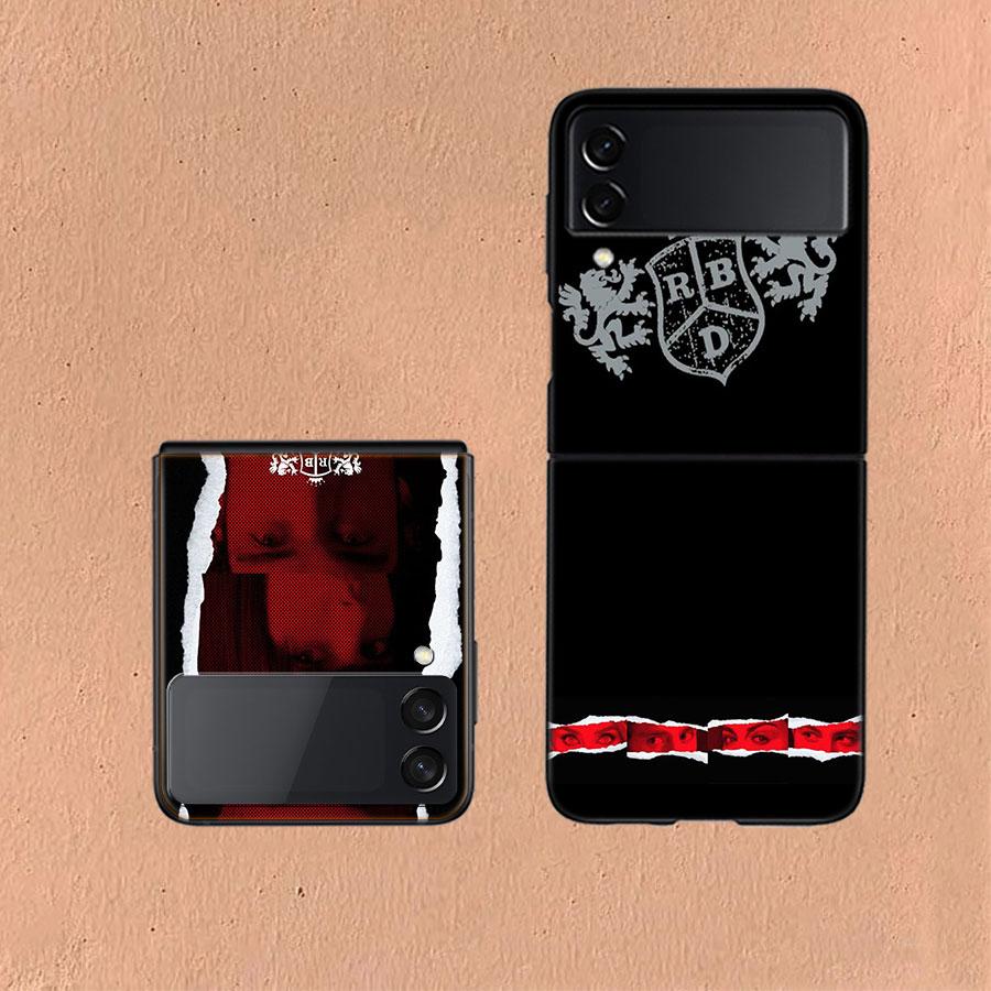 Fashion RBD Rebelde For Samsung Galaxy Z Flip 5 4 3 Case Shockproof Hard Cover Phone Z Flip 6 7 5G Z Flip 5 4 5G TPU PC Hard C
