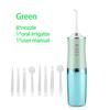 Usb ústní irigátor Přenosný zubní kartáček na vodu dobíjecí vodní paprsek Zubní kleště 4-8tryska 220 ml 3 režimy Vodní štětec