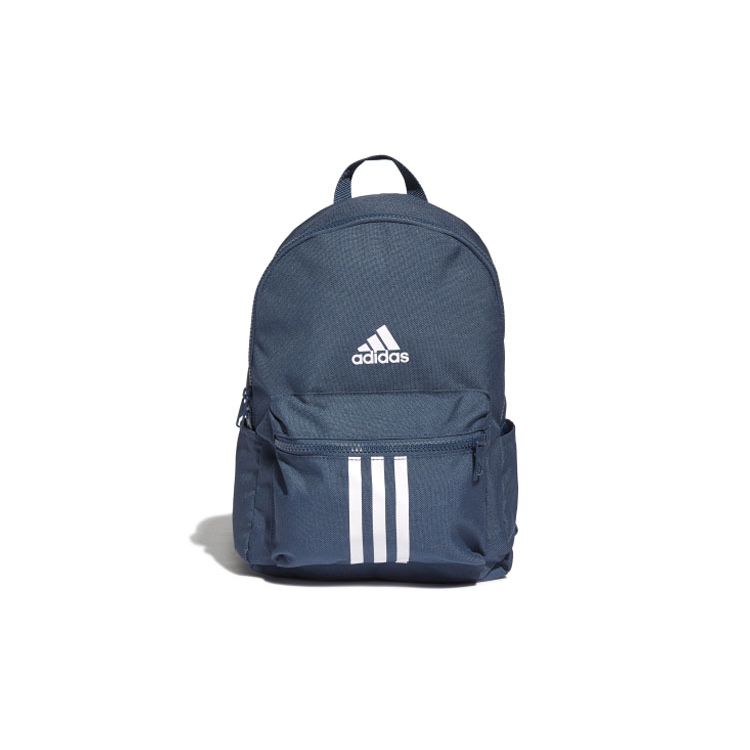 Adidas Classic LK 3S Sports Casual Polyester Backpack Unisex Backpack Navy White GN7384 Navy Blue with White