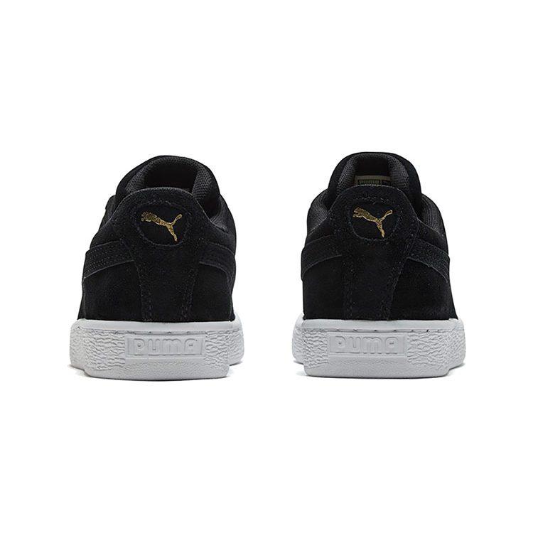 Puma Suede Low Casual Board Shoes Black/Gold 352634-87