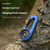Multifunction Keychain Pocket Outdoor Carabiner Compasses Navigation Tool for Teen Adults Hiking Camping Compasses Portable