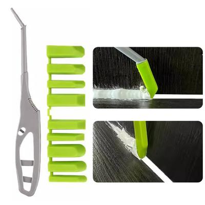 Silikon-Fugenwerkzeug mit austauschbaren Pads Kompaktes Design Tragbar Multifunktional Ausbesserung Entfernung