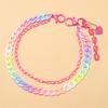 Candy Color Heart Pendant Belt Chain For Men And Women Fashion Accessories