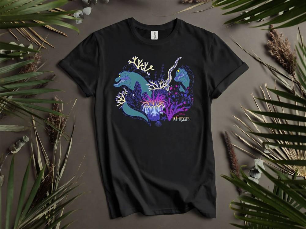 

The Little Mermaid Neon Eels T-shirt T shirt Men Women Unisex Tshirt K792 4XL