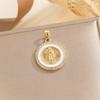 New Gold-plated Colored Zircon Pendant Retro Virgin Mary Series All-match Temperament Pendant Necklace Jewelry Random