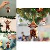 Adorable Cartoon Cow Acrylic Car Pendant Charming Holiday Tree Decoration Home Decor