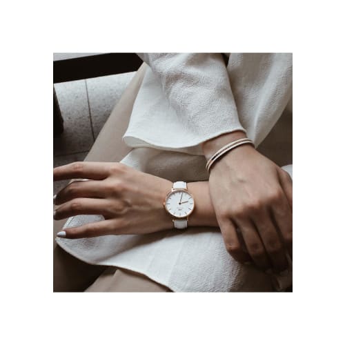 [Official Shop/2-Year Warranty/Authentic Import] Daniel Wellington DW Women's Petite Bondi Watch, 28mm, Stylish, Popular, Cute Leather Watch, Perfect