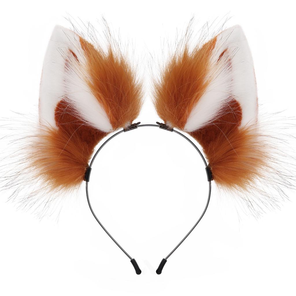 Halloween Handmade Beast Ear Headband Cat Lady Ears Cos Fox Ears Headgear Cute Plush Cat Ears Headband