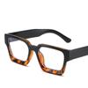 Thick Edged Square Computer Eyeglass Women Men  Anti Blue Light Plain Glasses Vintage Colorful Oversized Optical Eyeglasses