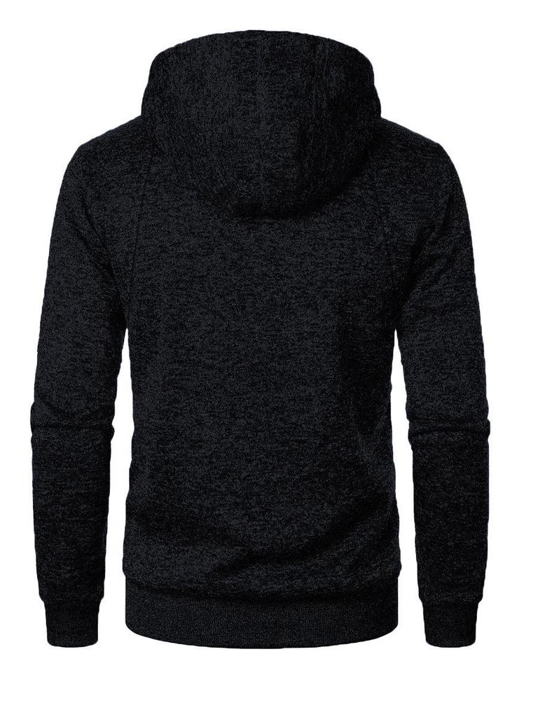 Men's Jacquard Knit Sports Hoodie Cardigan