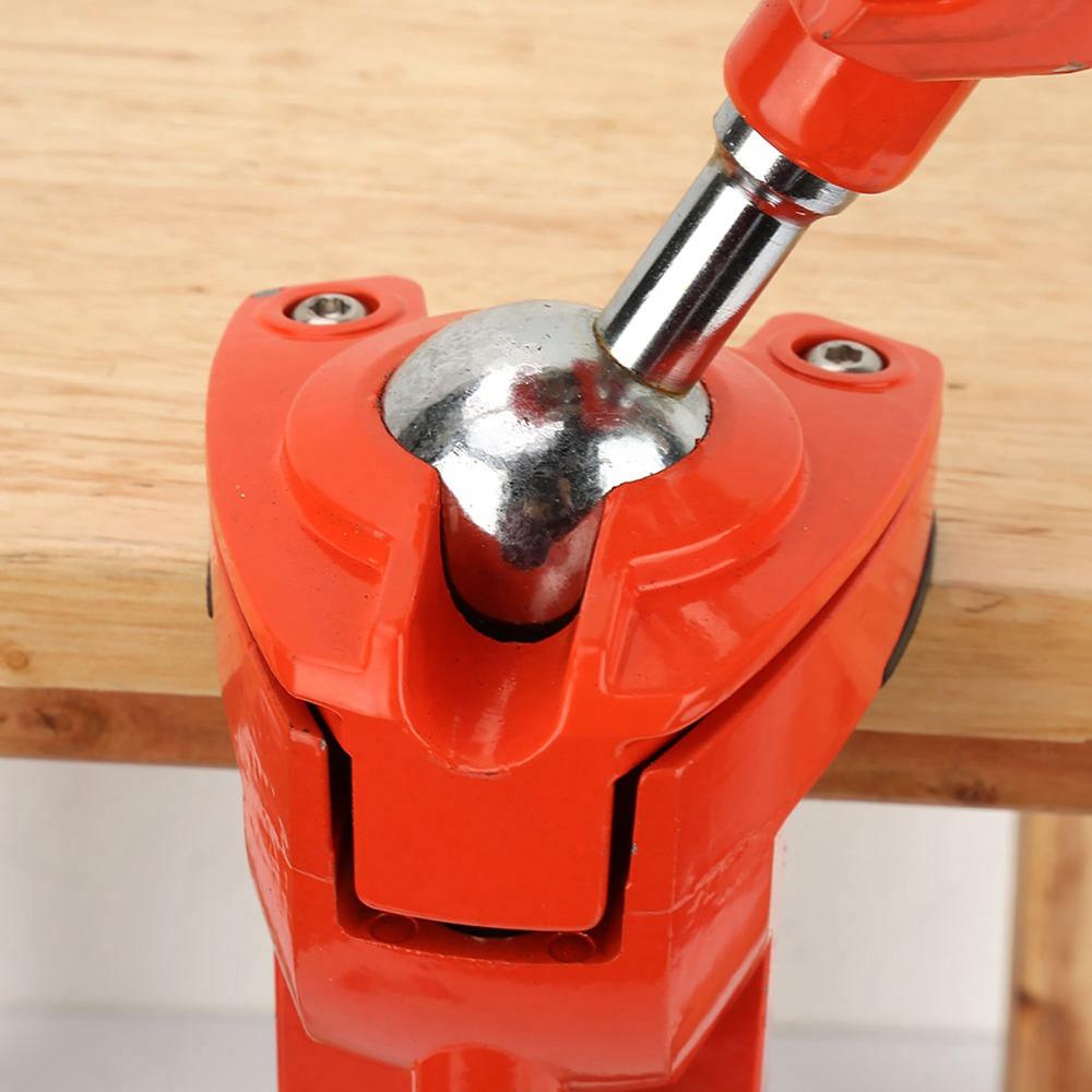 360° Rotating Mini Rotating Clamp Vise Swivel Base Table Clamp Vise Heavy Duty Vise Woodworking