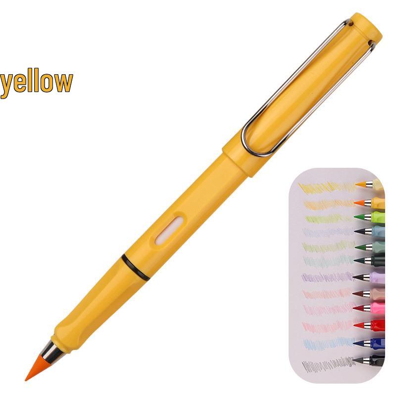 Erasable Posture Correcting Eternal Pencil - 12 Colors, No Sharpening Needed, Durable Lead, Perfect for Kids' Drawing.