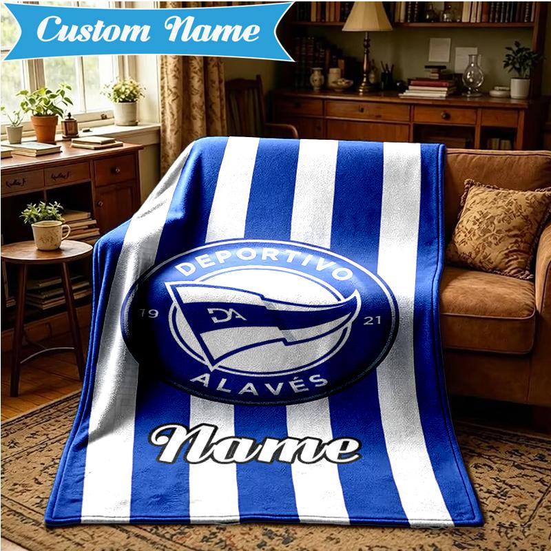 Custom Name Deportivo Fan Gear Blanket Lightweight Ideal Bedding Blanket Perfect for Travel, Camping, Living Rooms, Sofas, Christmas gift