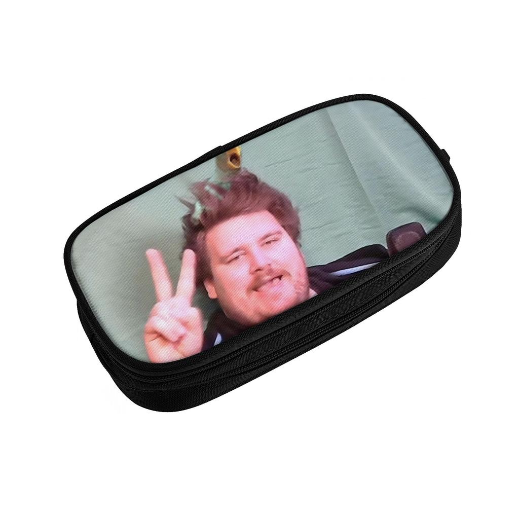 Lovely Drachenlord Poster Pencil Cases The Bird's Nest Hairstyle Pencil Box Pen Box Kids Big Bags Office Gifts Stationery