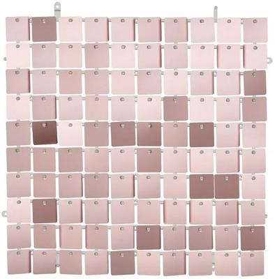 Panel Dekoracyjny Cekinowy Różowe Złoto Rose Gold Tło Zdjęć 30X30Cm 100Szt.