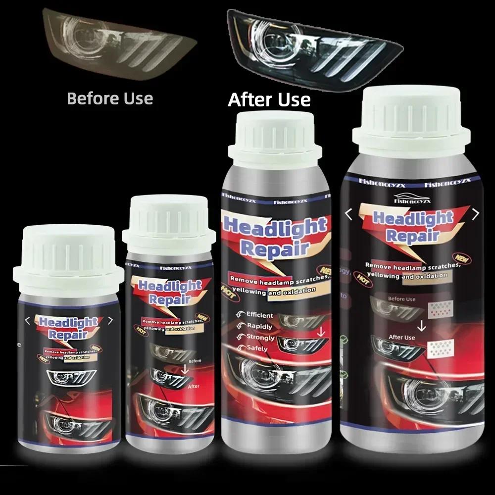 800ml Headlights Liquid Polymer Headlight Chemical Polish Repair Fluid Refurbishment Scratch Repair Polishing Headlights Kit