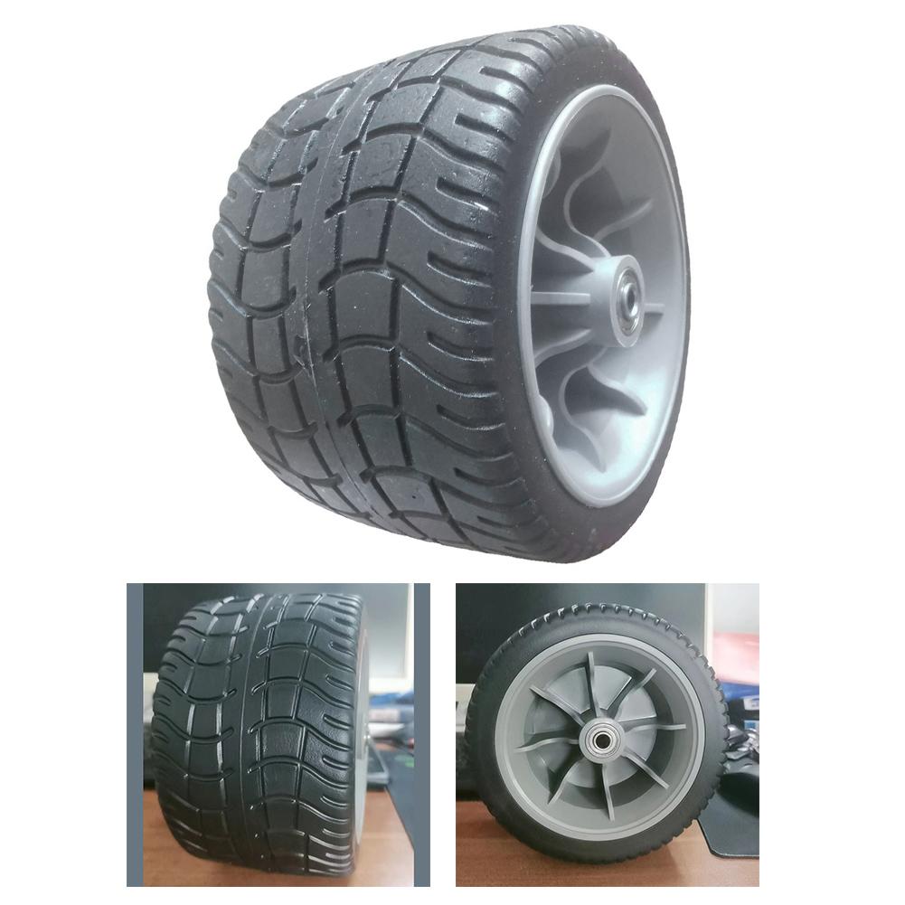 170x100mm Klappwagen Rad mit Anti-Rutsch-Muster für Transportwagen