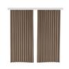 Ruyue Italian Minimalist Fishbone Pattern Cotton Linen Blackout Curtains In Milk Tea Color for Bedroom & Living Room