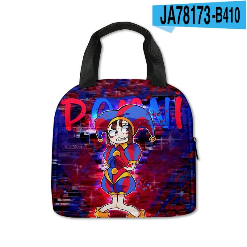 Kids Insulated Lunch Bag With Fun Digital Circus Design Preschool School Use