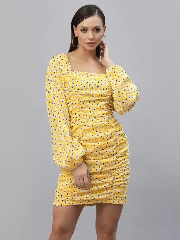 Bedrucktes Bodycon Lässiges Western Stilvolles Kleid | A-Linienförmiges Lässiges Party Mini VFF-5200