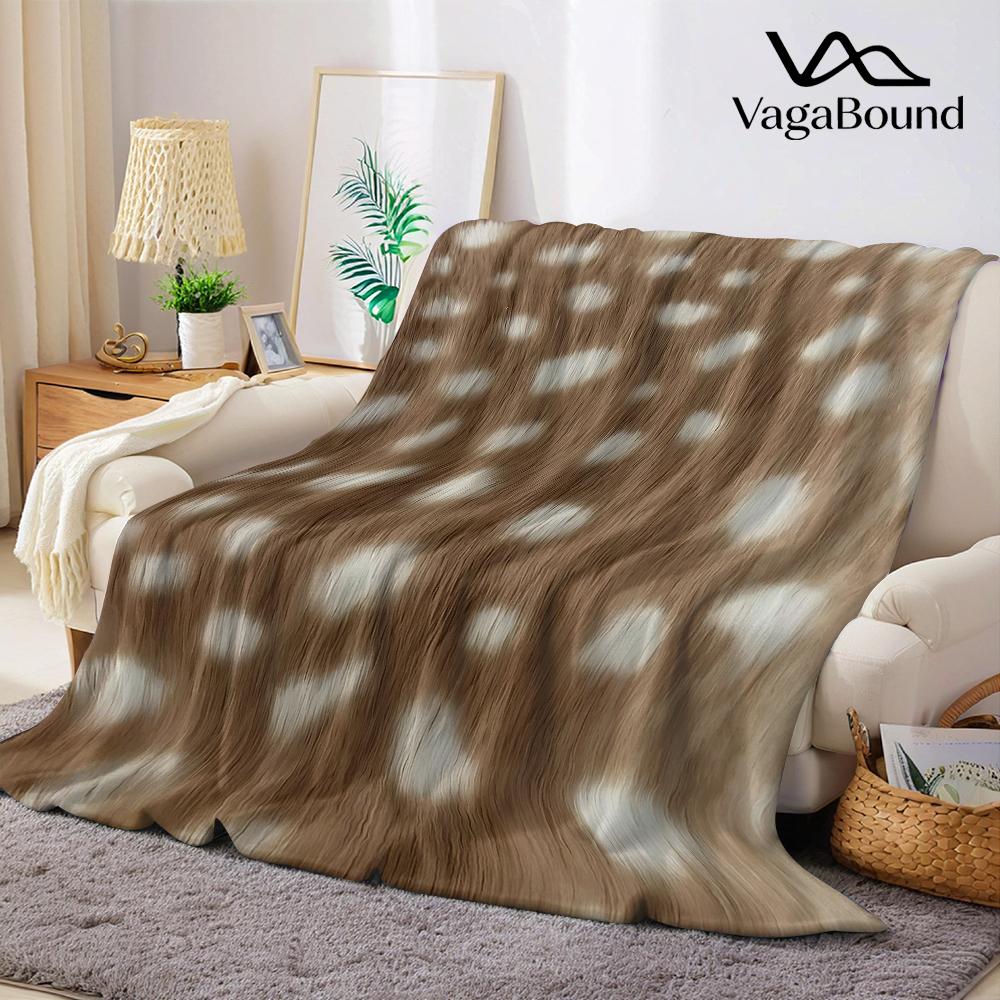 Jmg Household Supplies Unisex Coral Deer Pattern Texture Flannel Blanket Warm Soft Halloween Christmas Couch Warm Cozy Decorative Decor Gift For All Season