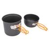 Camping Cookware Kit Aluminum Alloy Camping Pots Portable Picnic Stove Cookware Set for 1 2 People