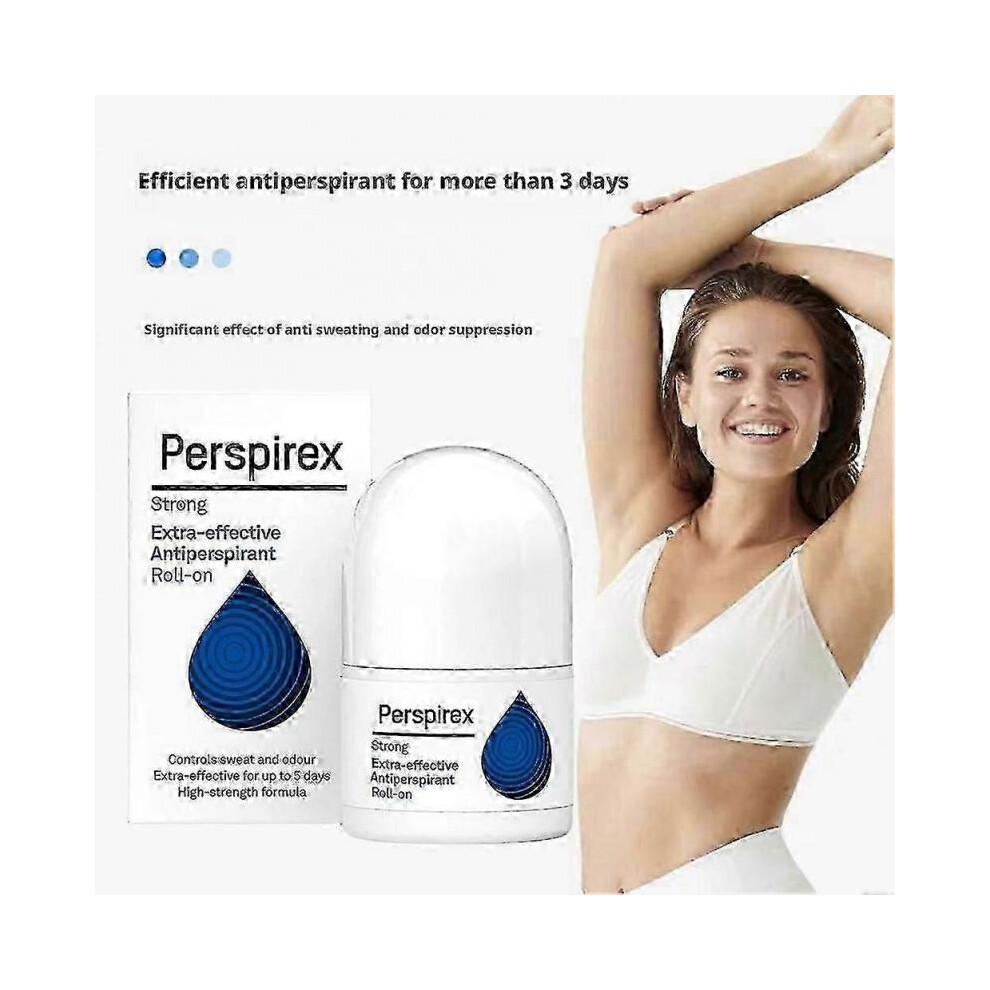3X Perspirex Antiperspirant Roll-On Starker Komfort Original Kontrolle Schweiß Outdoor