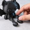 Articulated Bat Toy 3D Printed Figurine, Flexible Cartoon Ornament with PLA Plastic Figurine Movable Joints, Desktop Animal Sitter for Home