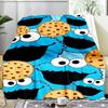 Colorful Sesame Muppets Together Blanket Flannel Throw for Sofa, Indoor, Camping, Living Room, Office, Chair, And Bed Soft Birthday Gift