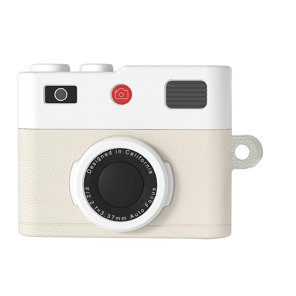 Retro Camera Design Case for AirPods Pro 3 Soft Silicone Protective Cover Shockproof Anti Scratch Wireless Charging Compatible