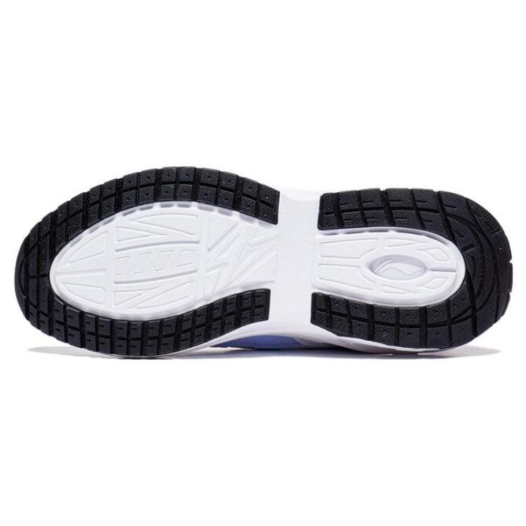 Li Ning 92 CICI Slip Resistant Abrasion Resistant Low Top Sports Casual Shoes Women's White Cyan Purple AGCT050-3