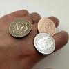 Diameter 25mm Coin YES or NO  Make Decision Commemorative Badge Double Sided Embossed Plating Collection  Collect Coins  Charm