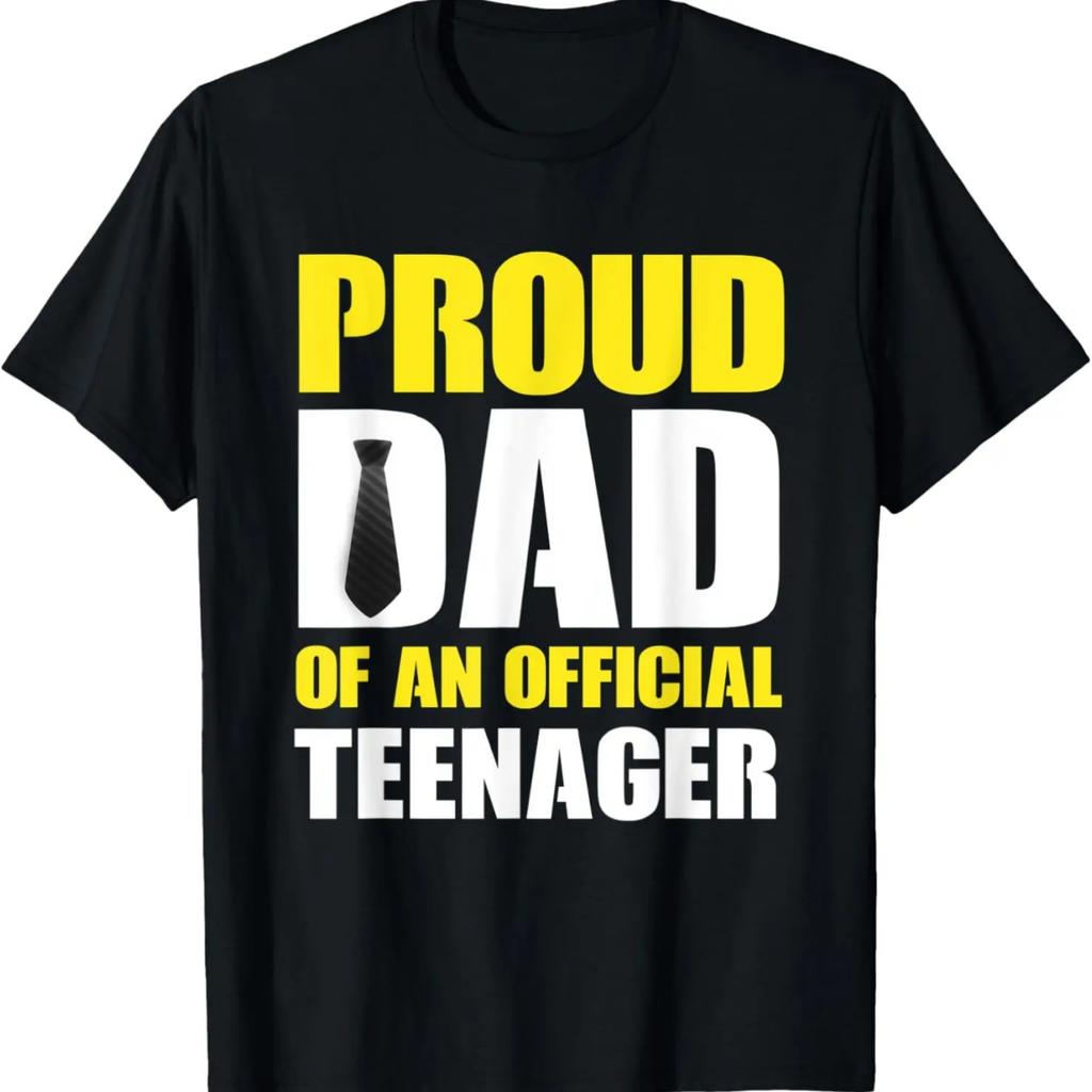 Mens Funny Proud Quote Father Gift Dad Of An Official Teenager T-Shirt