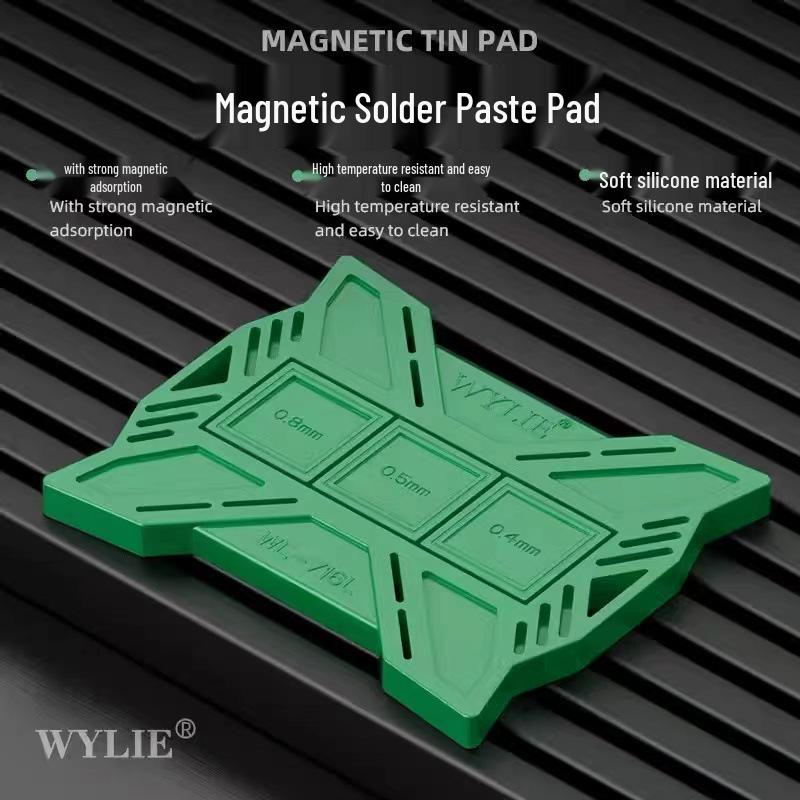Versatile Magnetic Base High-Temp Resistant Solder Paste Positioning Pad