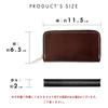 Tochigi Leather Key Round Genuine Smart Key Key Cowhide Key Key Dark Brown [leo&aoi] Case, Shape, Leather, Zipper, Key, Ring, Holder, Slim, Compact,
