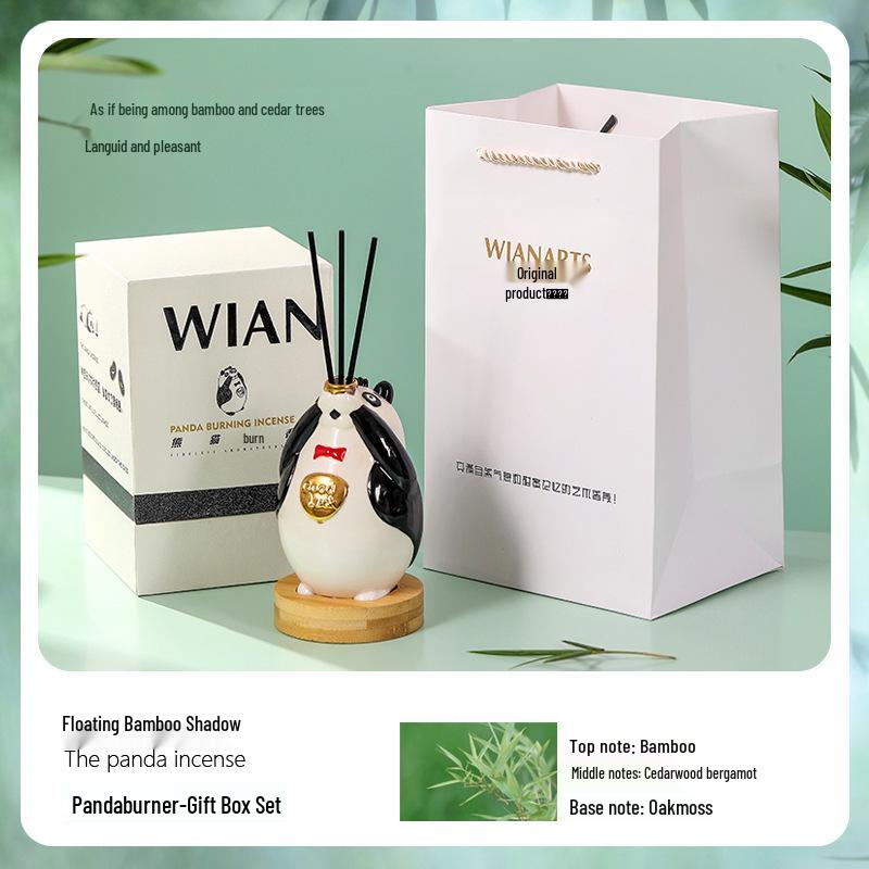 Chinese Panda Ceramic Diffuser Aromatherapy Gift Set