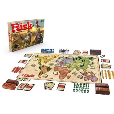 Hasbro World Conquest Strategy Board Japanese Ages Authentic Risk Game, Edition, 10+, 2-5 Players, B7404,