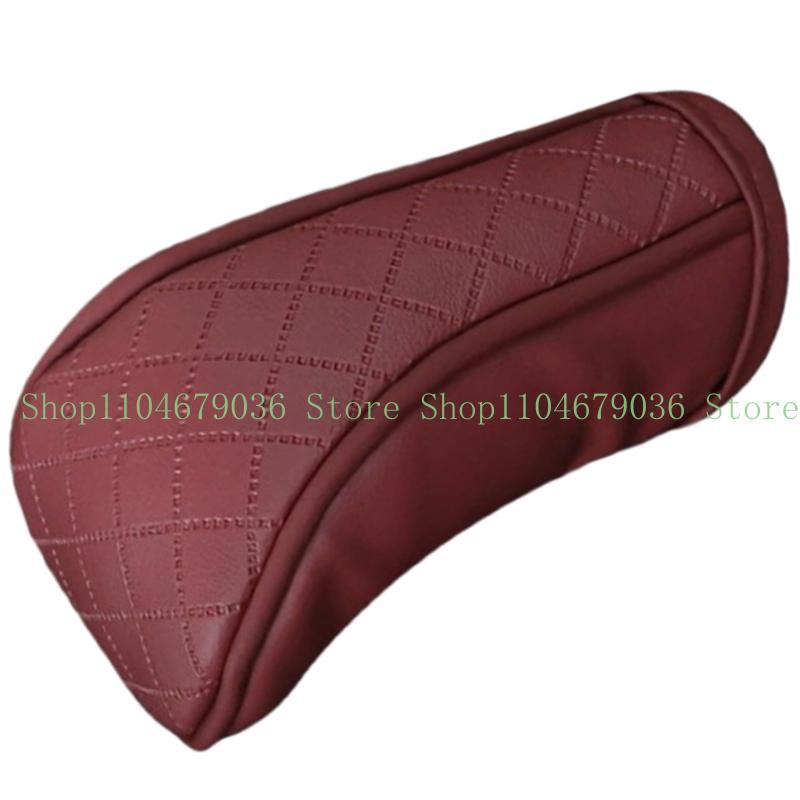 652F Leather Gear Shifts Knob Cover General Fit Breathable Shifter Protector Gear Shifts Knob Protections for Car Interiors