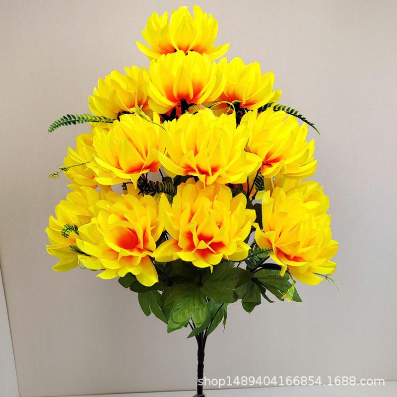 Simulation Flower New 18 Torch Handle Flowers, Home Decoration, Silk Flowers, Indoor and Outdoor Gardening Flowers