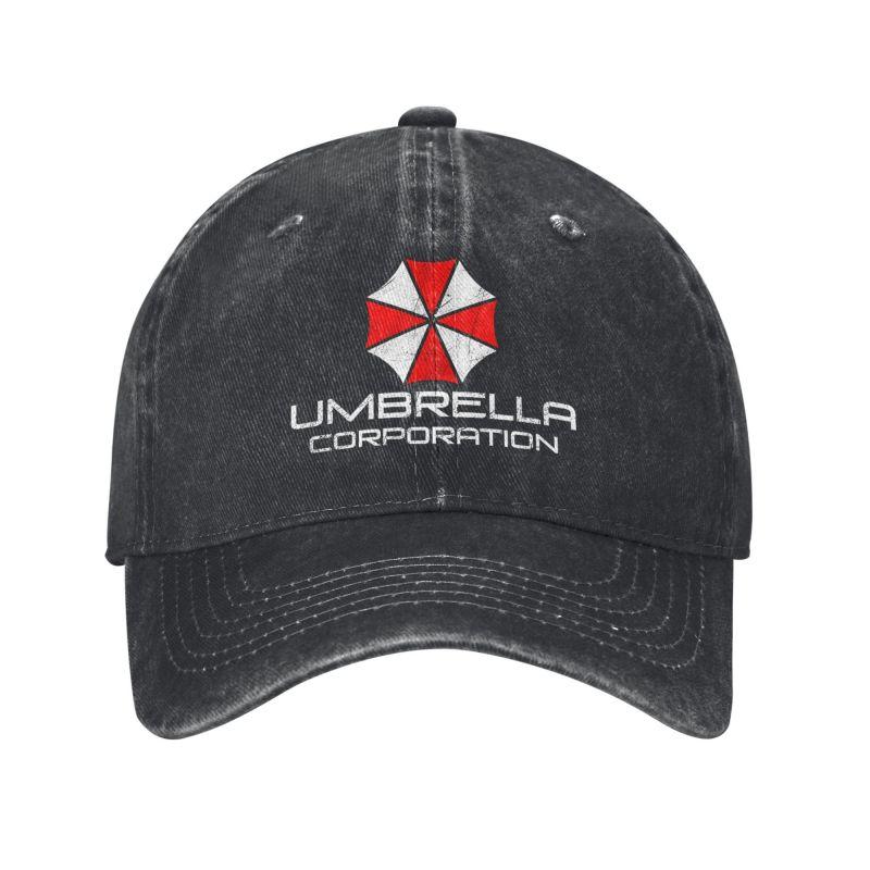 Umbrella Corporation Baseball Cap Men Women Baseball Caps Retro Distressed Denim Snapback Hat Washable Adjustable Dad Hats