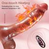Realistisk Penis Dildo Vibrator - 9" oppvarming, støt, sving og vibrerende naturtro voksen sexleketøy for G-punktstimulering og parglede
