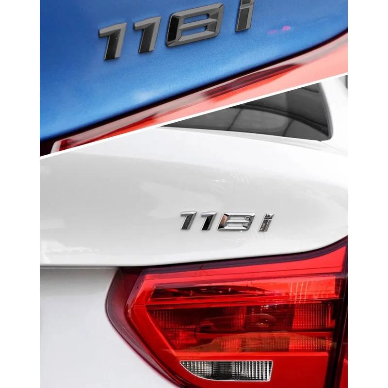 3D ABS Black Car Trunk Letters For BMW 116i 118i 120i 125i 130i 135i 140i 120d Logo Emblem Sticker F20 E87 F21 Auto Accessories ag2