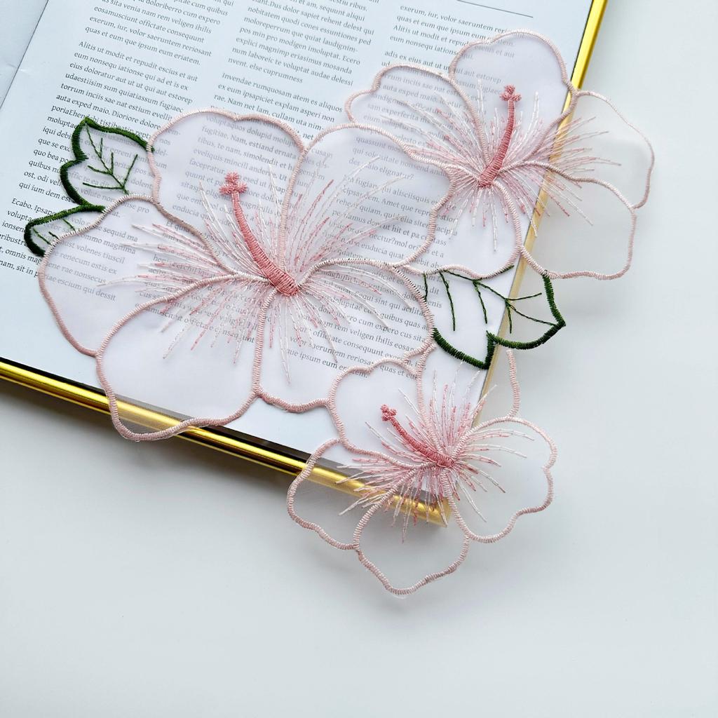 Eugen Yarn Embroidered Lotus Leaf Clothing Doll Jewelry Decorative Patch Lace