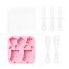 Reusable Silicone Ice for Pop Mould Food Grade Ice Lolly Molds with Lid Ice Cream Mould DIY for Pop sicle Maker for Froz