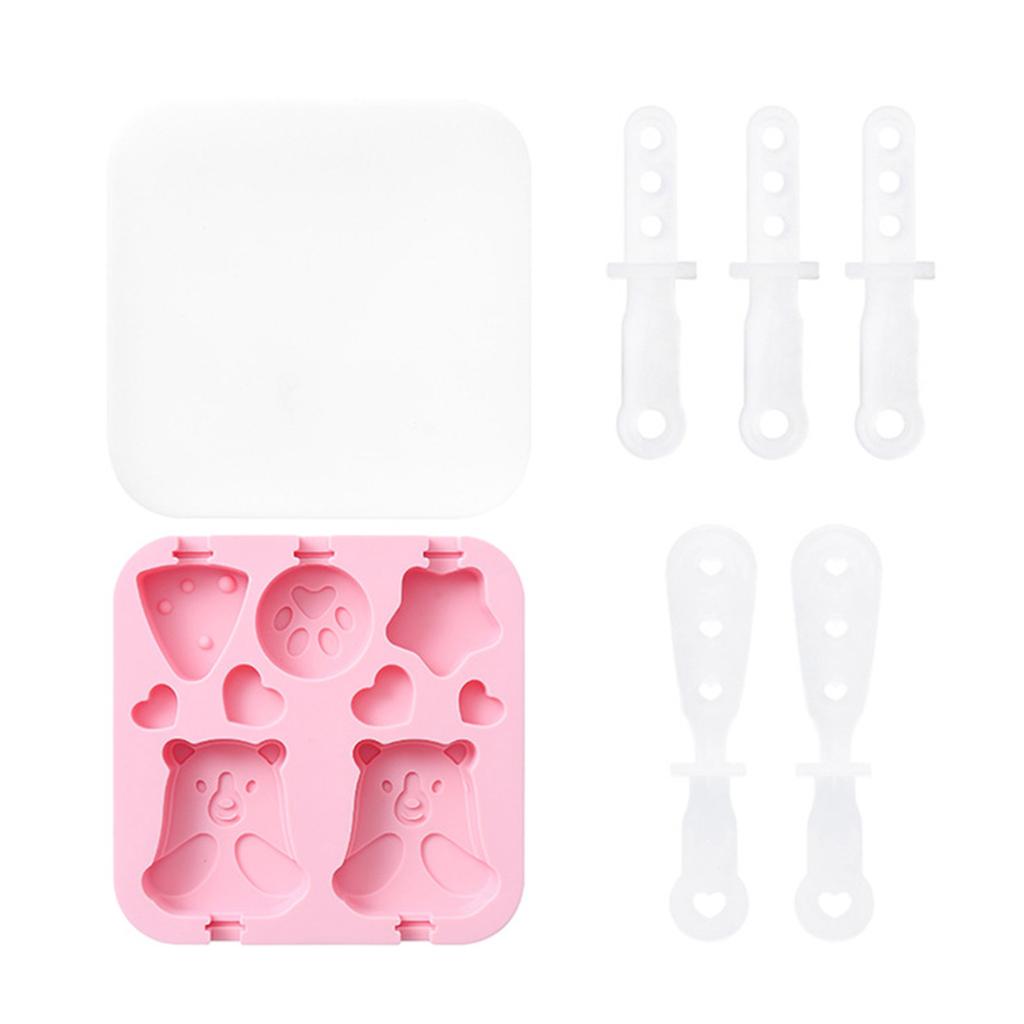 Reusable Silicone Ice for Pop Mould Food Grade Ice Lolly Molds with Lid Ice Cream Mould DIY for Pop sicle Maker for Froz